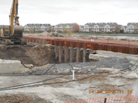 April 2014 - Contractor excavates along western portion of Kellogg St.