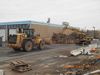 April 2015 - Removing tree stumps from former Jersey City property