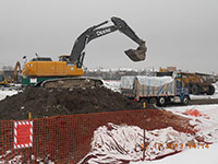 December 2013 - Contractor loads truck for off-site disposal