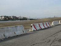 December 2016 - Placement of temporary barriers along eastern portion of the SA6 South open space area