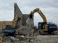 February 2015 - Demolishing incinerator trash pit