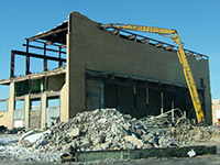 February 2015 - Demolishing of incinerator building