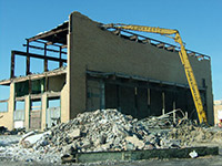 February 2015 - Demolishing of incinerator building
