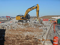 Janurary 2014 - Contractor breaks up 60 Kellogg Street warehouse slab