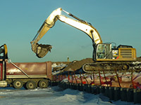 January 2015 - Removing soil for off-site disposal