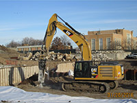 January 2016 - Breaking up former JCIA building pad