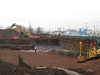 January 2016 - Placement of bridge lift in excavation area