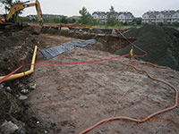 July 2014 - Excavation progress along Droyers Cove