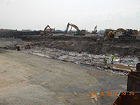 June 2014 - The western side of the excavation