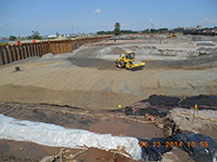 June 2014 - Backfill being compacted