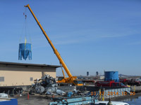 March 2014 - Salvage of tanks for reuse at other facilities