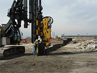 March 2015 - Installing sheet pile on Jersey City properties