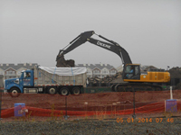 May 2014 - Removing soil for off-site disposal