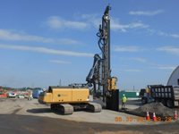 May 2014 - Installation of sheetpile on Kellogg St. properties