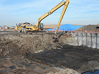 November 2013 - Material being removed from the excavation area