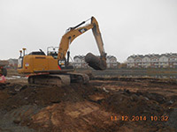 November 2014 - Removing a former tank