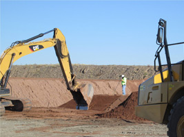 November 2015 - Grading utility corridors in open space area