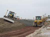 November 2016 - Grading topsoil along north slope of the SA6 open space area