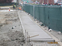 November 2016 - Restoring curb and sidewalk along Route 440