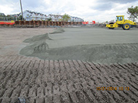 October 2014 - Compacting backfill north of Kellogg St.