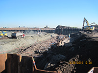 October 2014 - Excavation continues on Kellogg St. properties