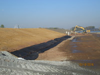 October 2016 - Constructing toe drain in north side of SA6 open space area