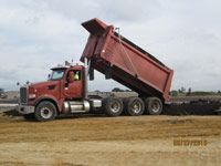 September 2016 - Delivering clean top soil for SA6 South open space area