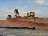 September 2014 - Compacting soil on Kellogg St. property