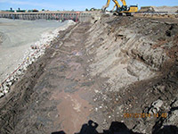 September 2014 - Completing excavation segment on Kellogg St. property